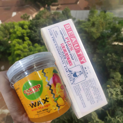 Picture of Cosmo Herbal Wax With 80pcs Strips 2pcs Stick(Mango)