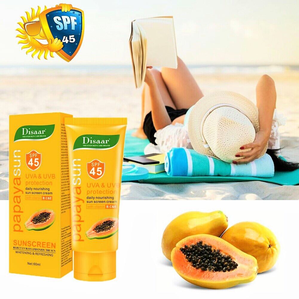 Picture of Disaar Papaya Sun UVA Protection SPF 45 Sunscreen 60ml