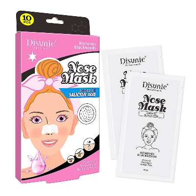Picture of Disunie Purifying Nose Mask Pore Strips Deep Cleansing Blackhead Remover Strips 10 Count Strips(Pink,Face,)
