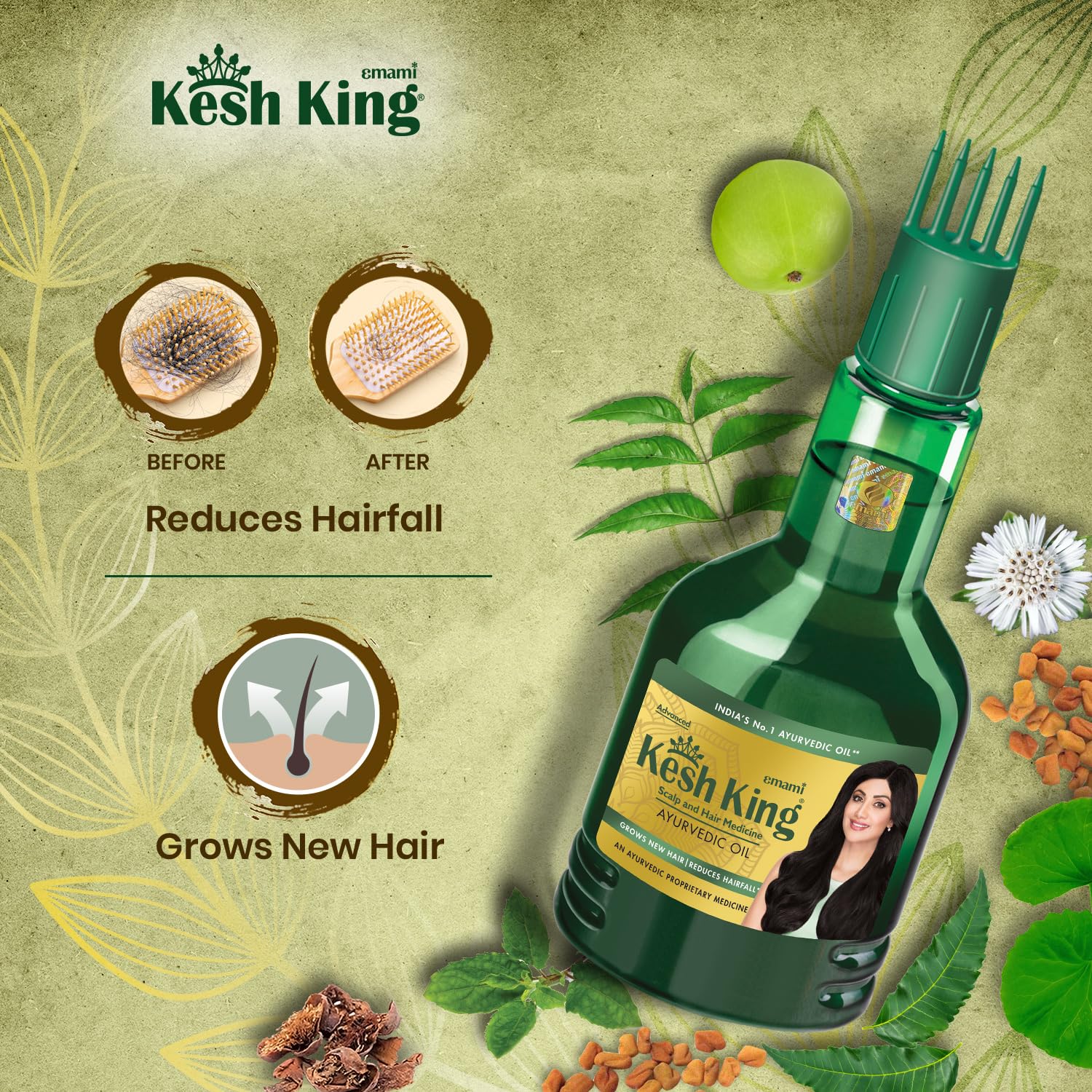 Picture of Dulhan Kesh Kala Indian Hair Oil 100ml(Gold)