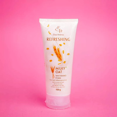 Picture of Eliza Helena Refreshing Facial Foam Milky+Oat 150g(White,)