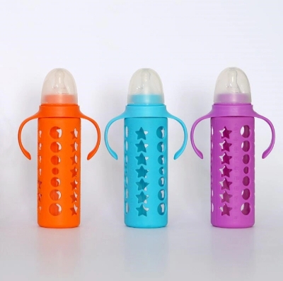 Picture of Fish Baby Glass Feeder Bottle 240ml Bottle(Multicolor)