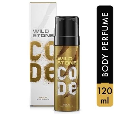 Picture of Imported Wild Stone Code Body Perfume for Men 120ml(Gold,Body)
