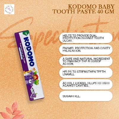 Picture of Kodomo Baby Tooth Paste 40 gm(Grape)