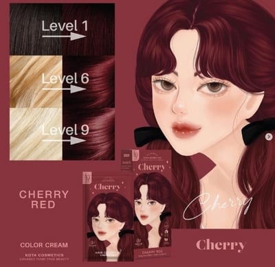 Picture of Kota Cosmetics Hair Color Hair Dye Color Cream Cherry(Cherry)