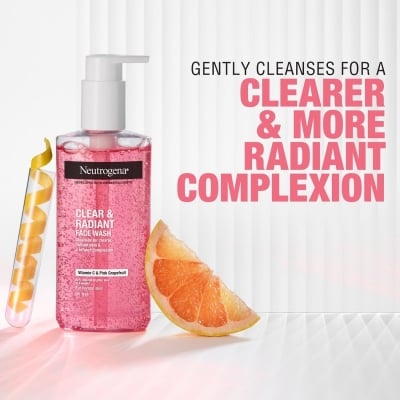Picture of Neutrogena Clear & Radiant Face Wash 200ml(Pink,Face,)