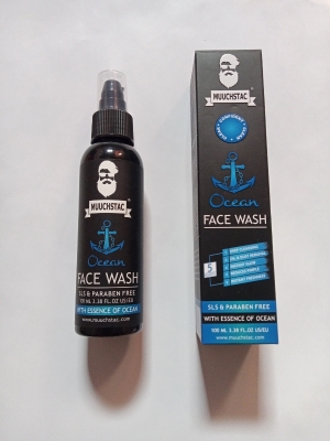 Picture of Ocean Foam Face Wash For Men Deep Cleansing Fighting Acne & Pimple 100ml(Black,)