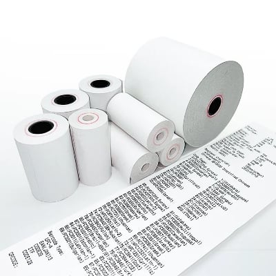 Picture of 78×60mm Thermal POS Paper Rolls – Compatible with 3-Inch (80mm) Rongta Receipt Printers – Fade-Resistant and Durable(20 Rolls)