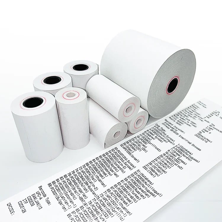Picture of 78×60mm Thermal POS Paper Rolls – Compatible with 3-Inch (80mm) Rongta Receipt Printers – Fade-Resistant and Durable(10 Rolls)