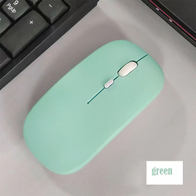Picture of Bluetooth Mouse for Laptops, Desktops, Tablets, iPads, iPhones, and Smartphones  Dual-Mode 2.4GHz Optical Rechargeable Wireless Mouse  Stylish, Ergonomic, Ultra-Slim Design-Nadra-NM01(Green)