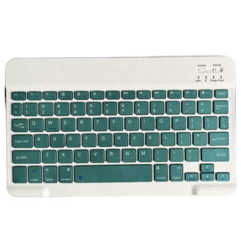 Picture of Bluetooth Keyboard Rechargeable for Tablets, iPads, iPhones, Smartphones, and Laptops  Stylish, Ergonomic, Ultra-Slim Rechargeable Wireless Mini Nadra Keyboard  Ideal for professionals, students, and travelers(Dark Green)