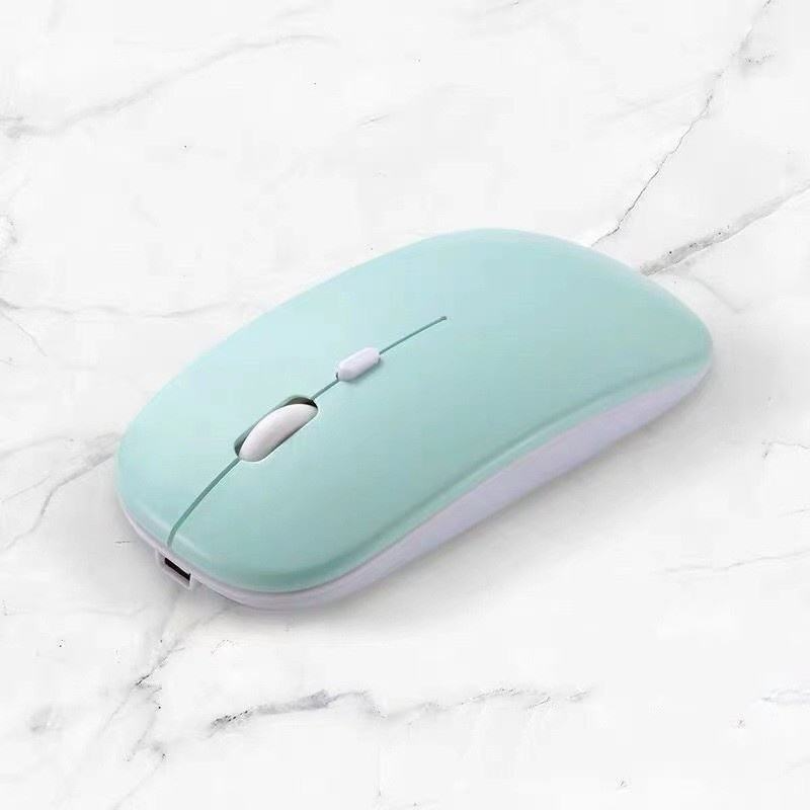 Picture of Bluetooth Mouse for Laptops, Desktops, Tablets, iPads, iPhones, and Smartphones  Dual-Mode 2.4GHz Optical Rechargeable Wireless Mouse  Stylish, Ergonomic, Ultra-Slim Design-Nadra-NM01(Green)