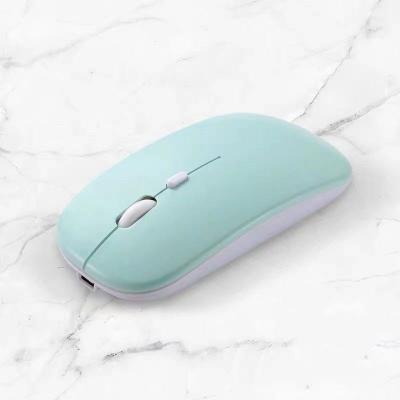 Picture of Bluetooth Mouse for Laptops, Desktops, Tablets, iPads, iPhones, and Smartphones  Dual-Mode 2.4GHz Optical Rechargeable Wireless Mouse  Stylish, Ergonomic, Ultra-Slim Design-Nadra-NM01(Green)