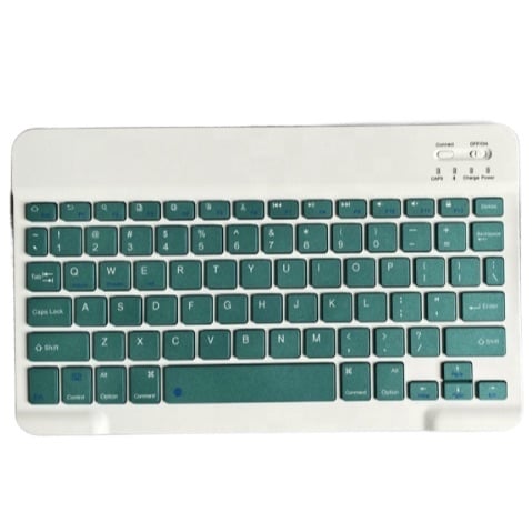 Picture of Rechargeable Bluetooth Keyboard for Tablets, iPads, iPhones, Smartphones, and Laptops  Sleek, Ergonomic, Ultra-Slim Wireless Mini Nadra Keyboard  Perfect for professionals, students, and travelers alike.(Dark Green)