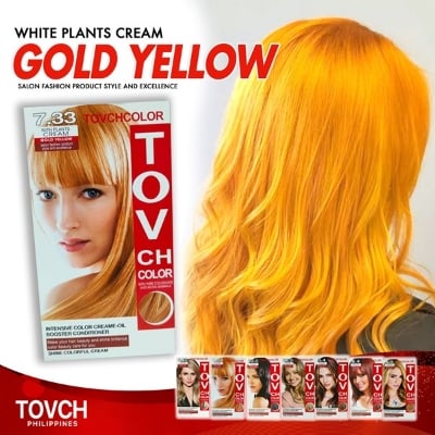 Picture of Tov Ch Hair Color Cream 80ml*2 Golden Yeallow 7.33(7.33 Golden Yeallow)