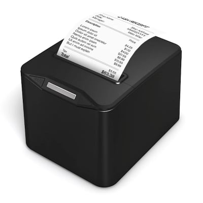 Picture of 80mm  3-inch  POS Printer  Bluetooth+USB  Desktop Thermal Receipt Printer with Auto Cutter  High-Speed Thermal Printing  ESC/POS Support for Retail Stores, Grocery Stores, Clothing Stores, Supermarkets, Cafés, Restaurants(Black)