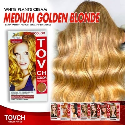 Picture of Tov Ch Hair Color Cream 80ml*2 Medium Golden Blonde 7.3(7.3)