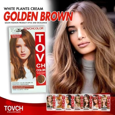 Picture of Tov Ch Hair Color Cream Golden Brown 7.43(7.43)