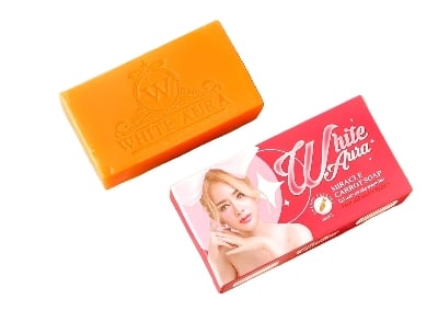 Picture of White Aura Miracle Carrot Soap 160g For all skin types