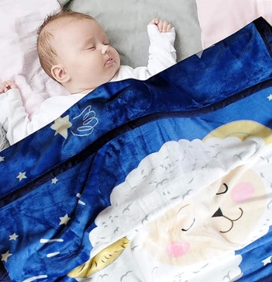 Picture of BABY CARE Fleece Winter Blanket for Newborn To Three Years Baby Extra Soft Warm Fluffy Cozy Double Layered Blanket ( Long-52" Wide-40")..