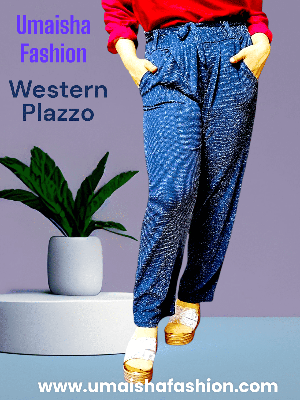 Picture of Western Fashion Ladies Glitter Palazzo Pant.