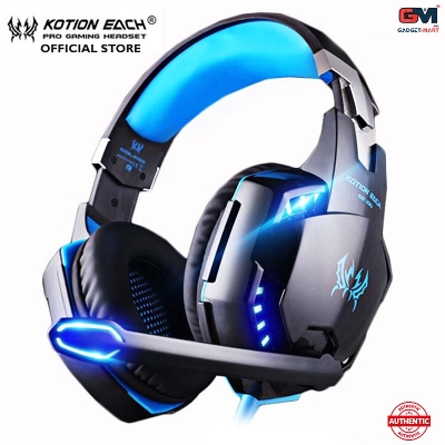 Picture of Kotion Each G2000 Over-ear Gaming Headphone with Mic and Stereo Bass LED Light - Blue
