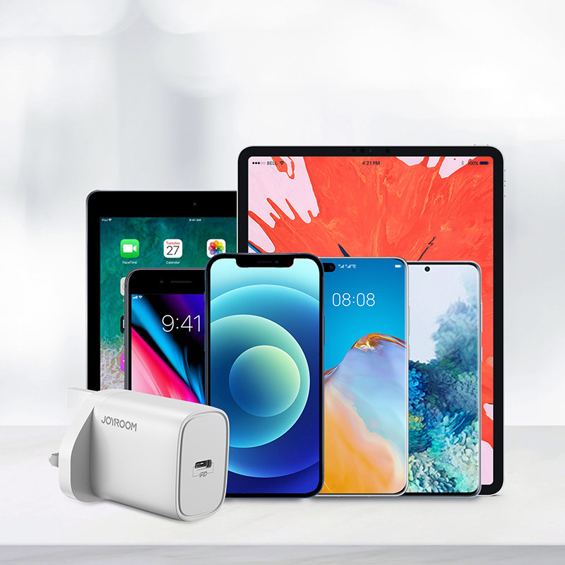 Picture of Joyroom 20W PD Fast Wall Charger Nano Fast Charger For IPhone 14 Compact Fast Charger UK Plug - White