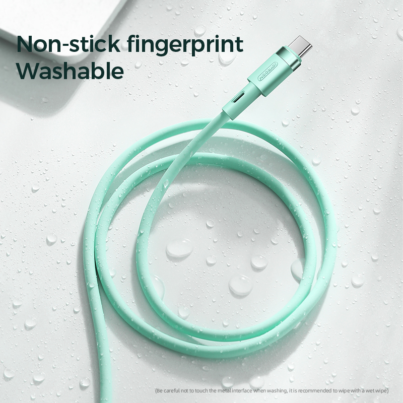 Picture of Joyroom S-1830N9 Type-c to Type-c Silicone Data Cable 1.8M - Green - Green
