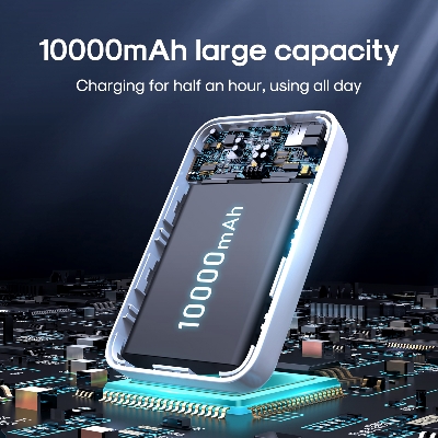 Picture of Joyroom 20W Mini Magnetic Wireless Power bank 10000mAh - White - White