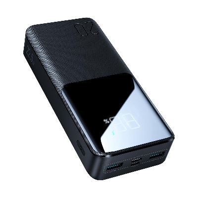 Picture of Joyroom JR-QP192 Super Fast 22.5W Power Bank 20000mAh-Black - Black