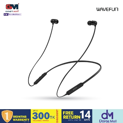 Picture of Wavefun Flex Pro Wireless Bluetooth Neckband Earphone - Black