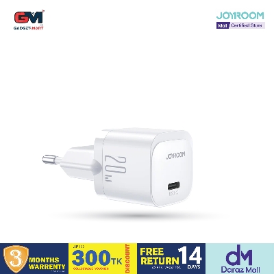 Picture of Joyroom JR-TCF02 PD 20W Mini intelligent fast charger (EU Plug) - White - White