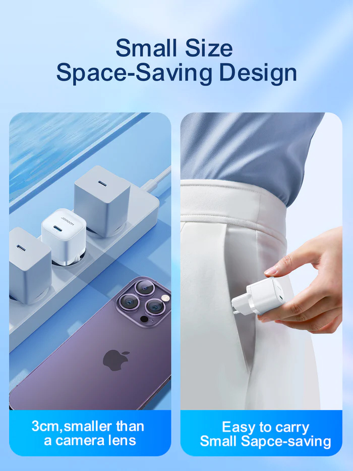 Picture of Joyroom JR-TCF02 PD 20W Mini intelligent fast charger (EU Plug) - White - White