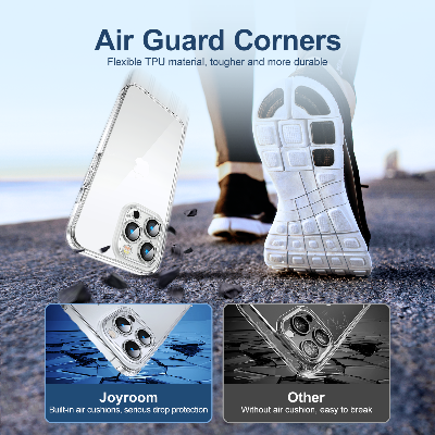 Picture of Joyroom JR-14D4 14D Anti-Yellow Transparent Clear Cover Case for iPhone 14 Pro & iPhone 14 Pro Max - Transparent