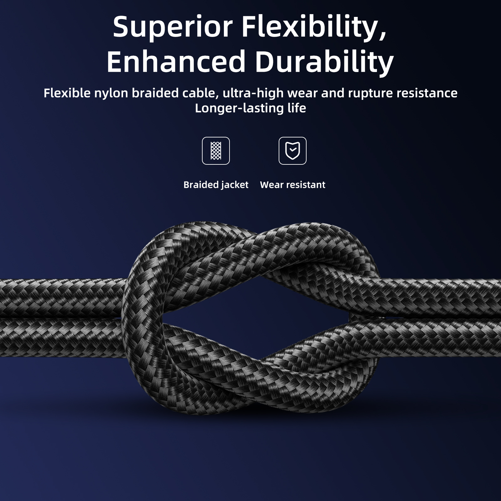 Picture of Joyroom S-1T3015A5 3.5A 3-in-1 Data Cable (USB-A to Lightning+Type-C+Micro) 1.2m- Blue - Blue
