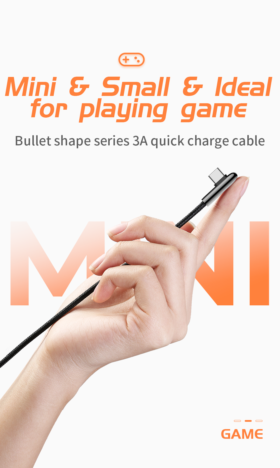 Picture of Joyroom S-M98K Bullet Shape Series Type-C Fast Charging Cable, 1.2M Type-C Cable - Red - Red
