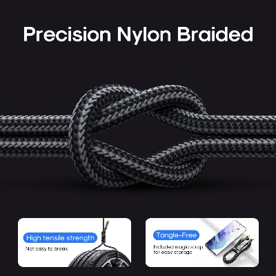Picture of Joyroom S-UC027A12 USB To Type-C 3A Data Cable - 1.2m - Black - Black