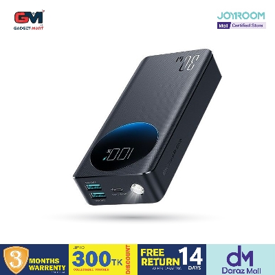 Picture of Joyroom PBF01/02/03 30W Super Fast Charging 10000/20000/30000mAh Big Capacity Power Bank with Troch Light For Laptop & Mobile - PBF 01 (10000mAh)