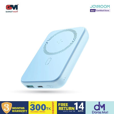 Picture of Joyroom JR-W020 New Released 20W Small & Mini PD Magnetic Wireless Power bank 10000mAh - Light Blue - Light blue