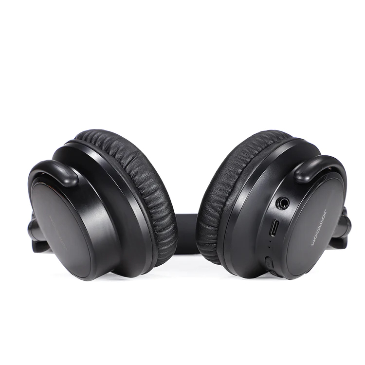 Picture of Joyroom JR-OH1 Long Battery Life Bluetooth Headset with Noise Cancelling Microphone - Black - Black