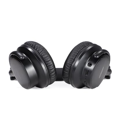 Picture of Joyroom JR-OH1 Long Battery Life Bluetooth Headset with Noise Cancelling Microphone - Black - Black