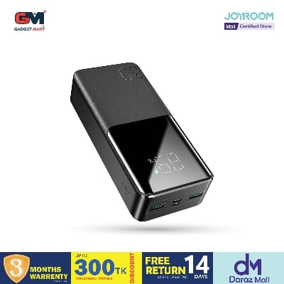 Picture of Joyroom JR-QP193 Super Fast 22.5W Power Bank 30000mAh-Black - Black