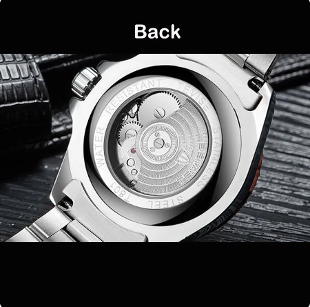 Picture of Tevise Top Brand Men Mechanical Automatic Fashion Luxury Watch - Black