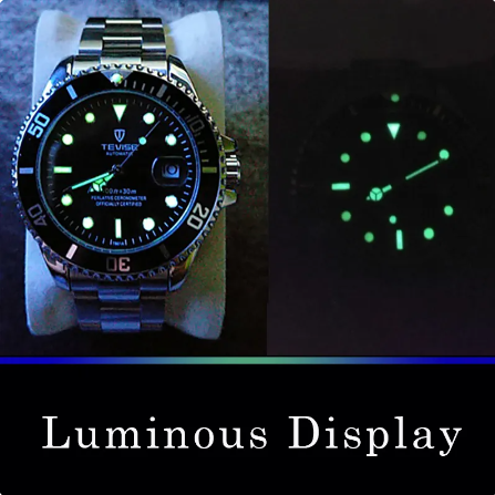 Picture of Tevise Top Brand Men Mechanical Automatic Fashion Luxury Watch - Black