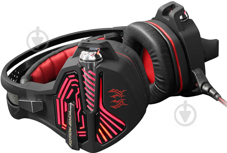 Picture of KOTION EACH GS100 Gaming Headphones With Microphone Deep Bass Stereo USB 7.1 Surround Sound Headsets Mic - Red - Red