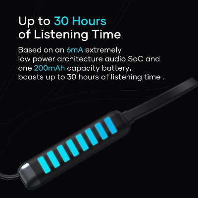 Picture of Wavefun Flex 3 Wireless Bluetooth Nackband Earphone - Black