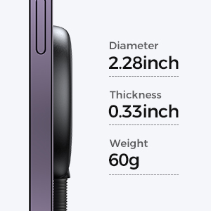 Picture of New Joyroom JR-WQM03 Magnetic Wireless Charger-Black - Black