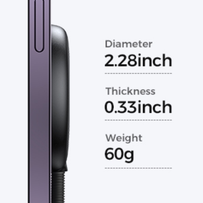 Picture of New Joyroom JR-WQM03 Magnetic Wireless Charger-Black - Black