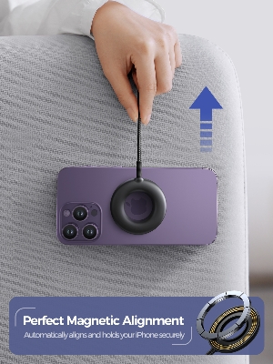 Picture of New Joyroom JR-WQM03 Magnetic Wireless Charger-Black - Black