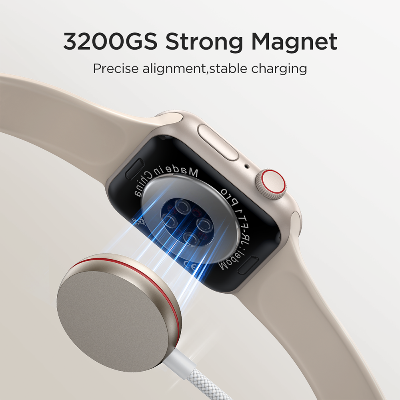 Picture of Joyroom (S-IW012) iPhone Watch Magnetic Charger+30W Fast Charging 2-in-1 Cable (USB-C) - 1.5m-White - White